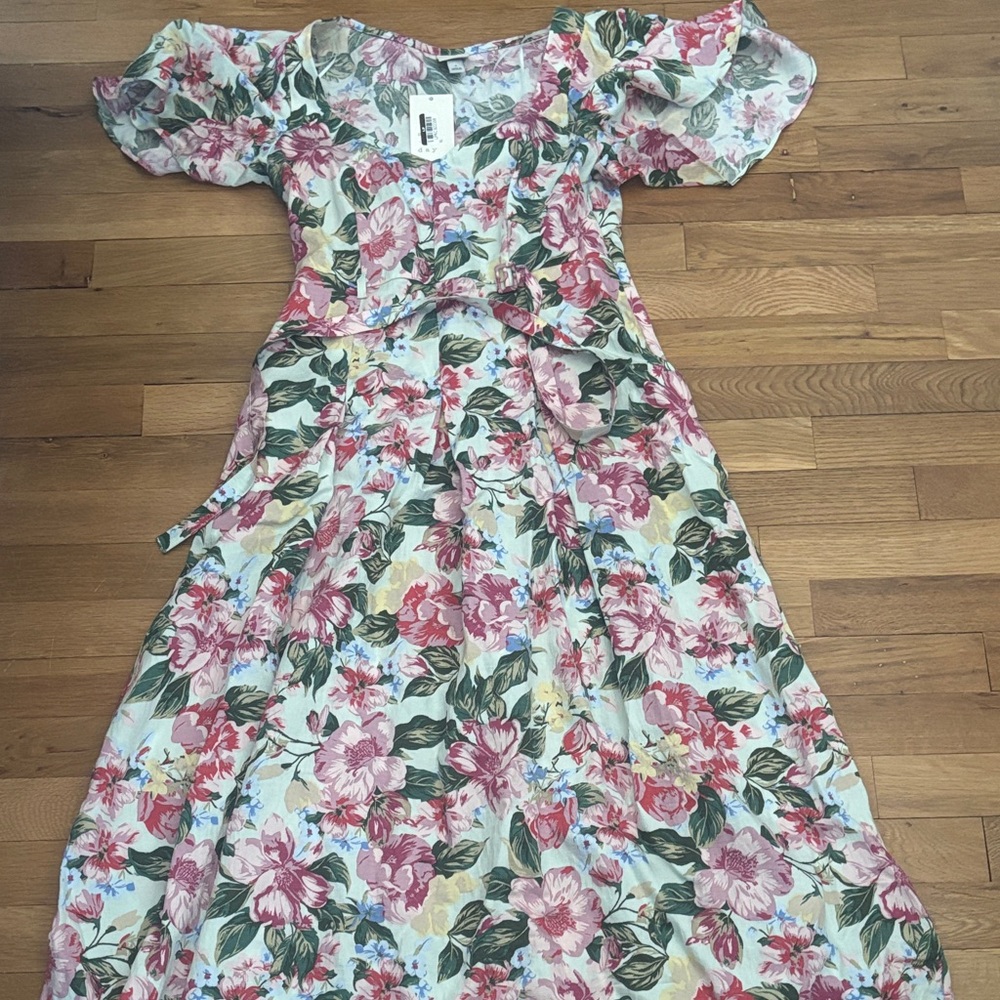 a new day- Floral Midi Dress
